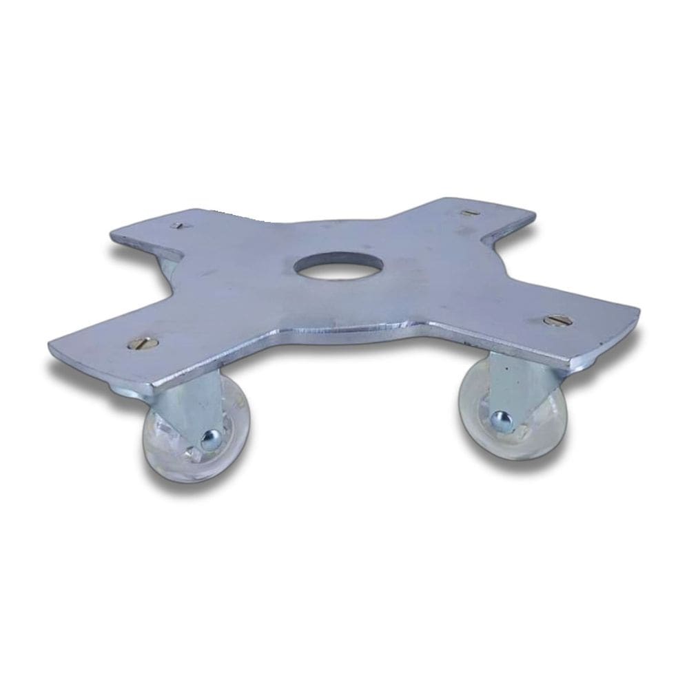 Suporte De Alumínio 4 Rodas (30cm) Cinza ALPE E ARITANA