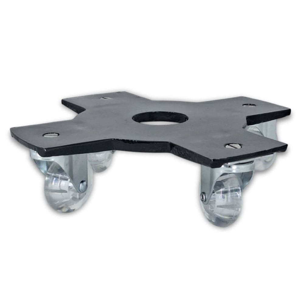 Suporte De Alumínio 4 Rodas (35cm) Preto ALPE E ARITANA