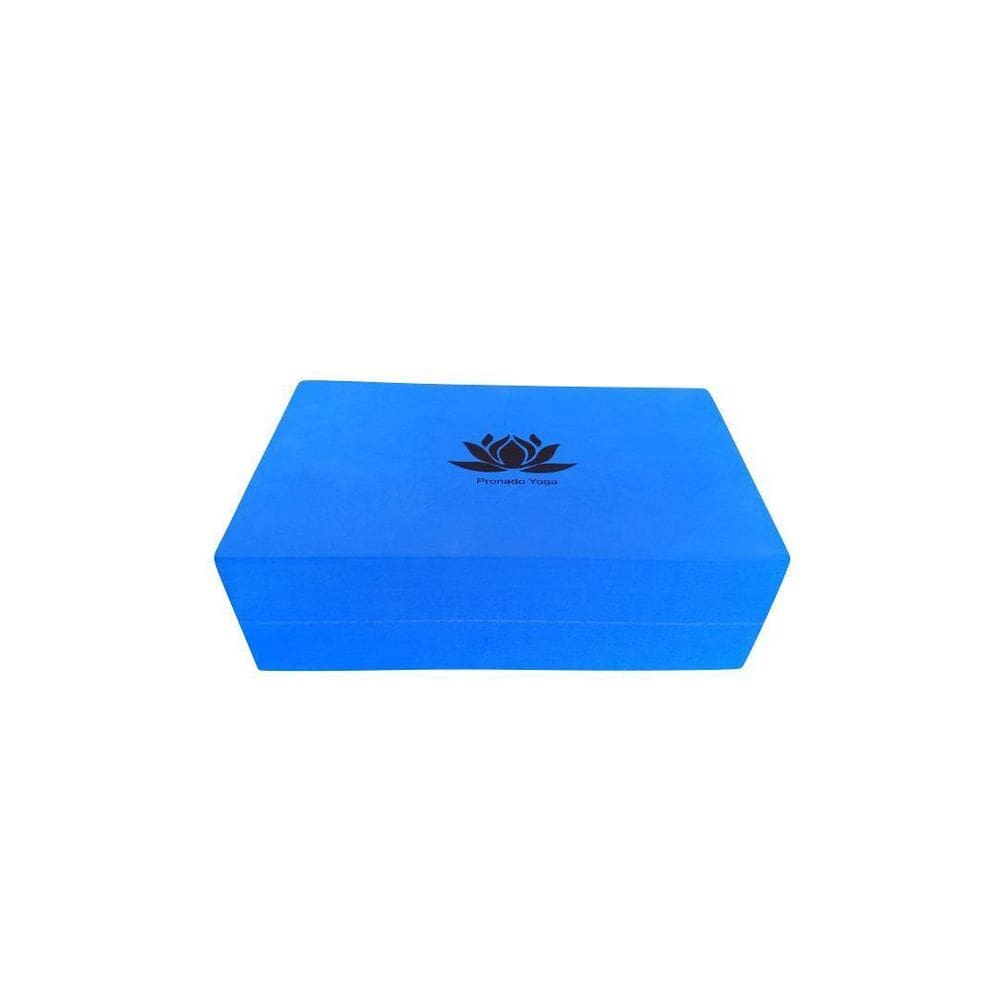 Bloco De Yoga Funcional Fitness 23X15X7Cm Azul Pronado.