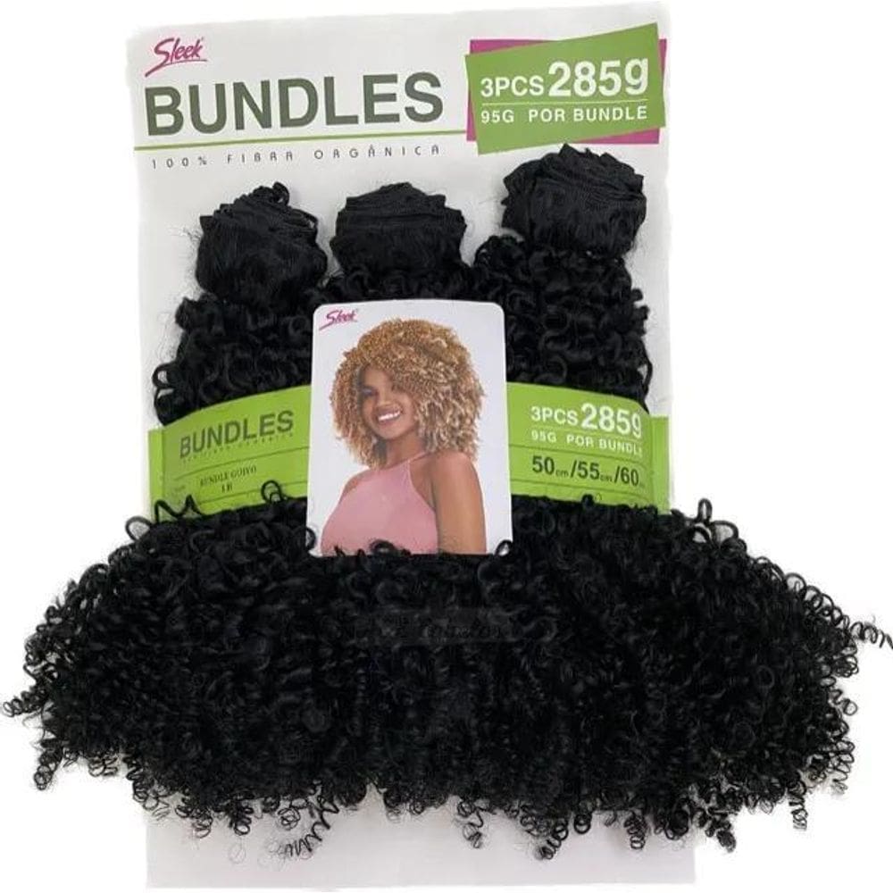 2X Cabelo Orgânico Sleek Bundles Goivo