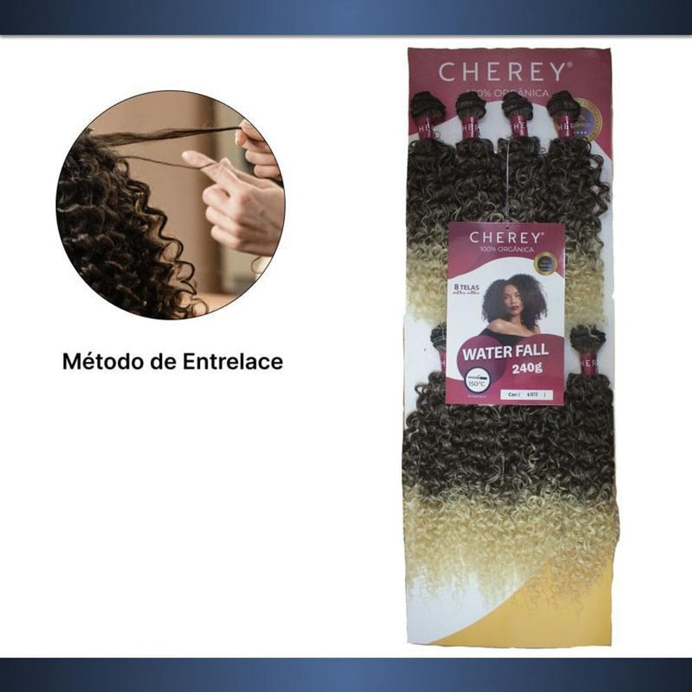 Cabelo Orgânico Cacheado Water Fall 240G Entrelace