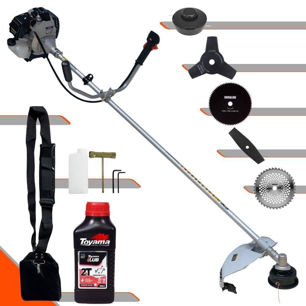 Roçadeira 5 Em 1 Toyama Tbc43h 1,7hp 43cc + Óleo Toyama 2t