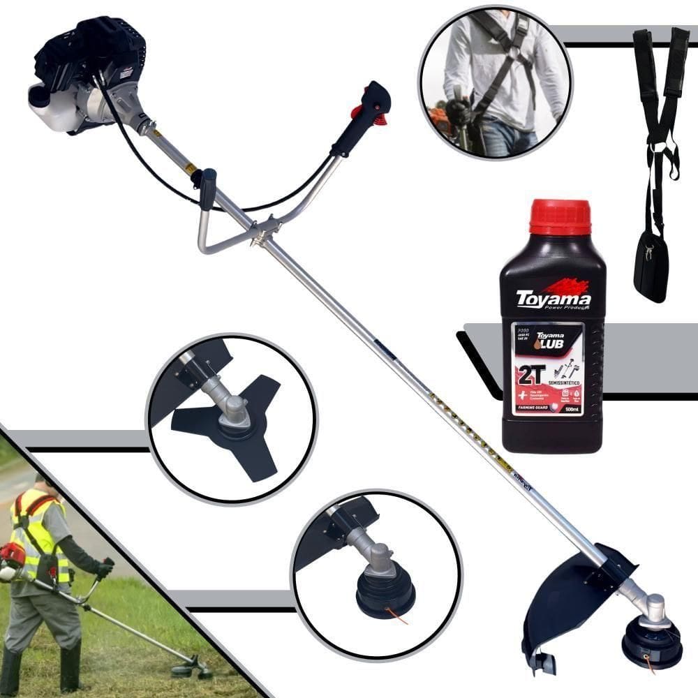 Roçadeira Multifunções Toyama Rt43lb-25a 43cc + Óleo Toyama