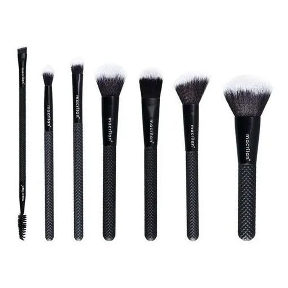 2X Pincéis Profissionais Maquiagem 7Un Macrilan Ed009