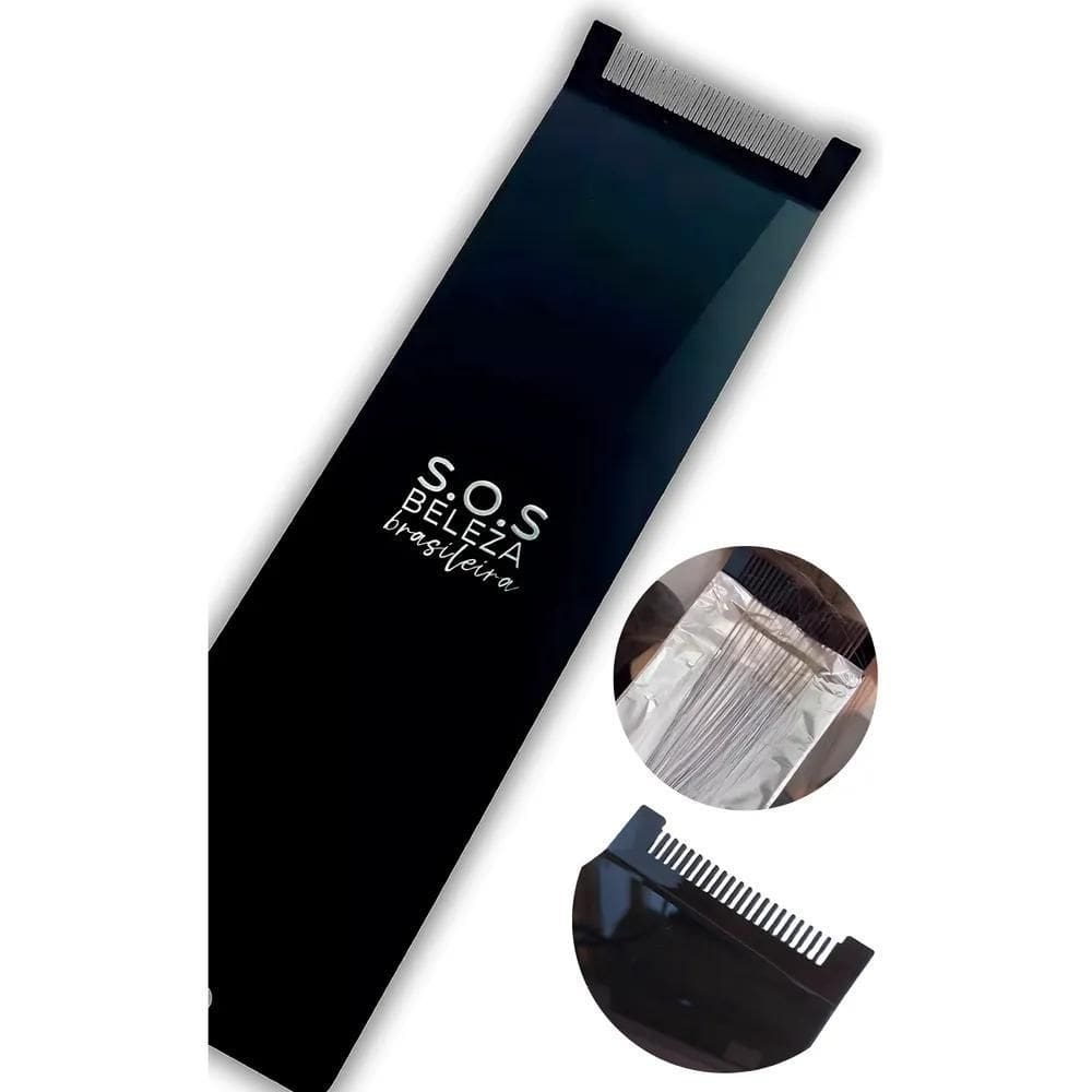 2X Plaquete Penquete Dentada Cabeleireiro Mechas Reflexo Luz