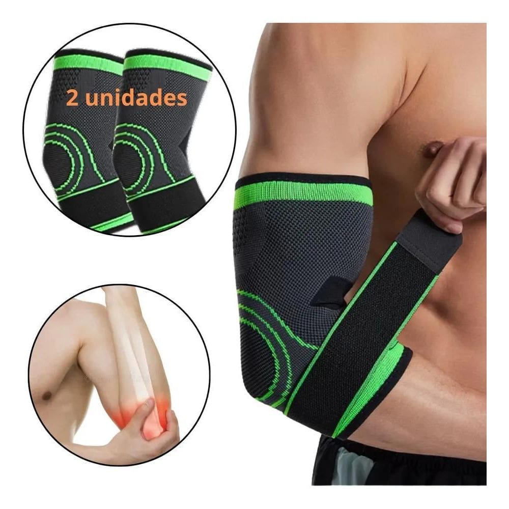 2X Kit 2 Cotoveleira Ajustável Ortopédica Epicondilite Prote
