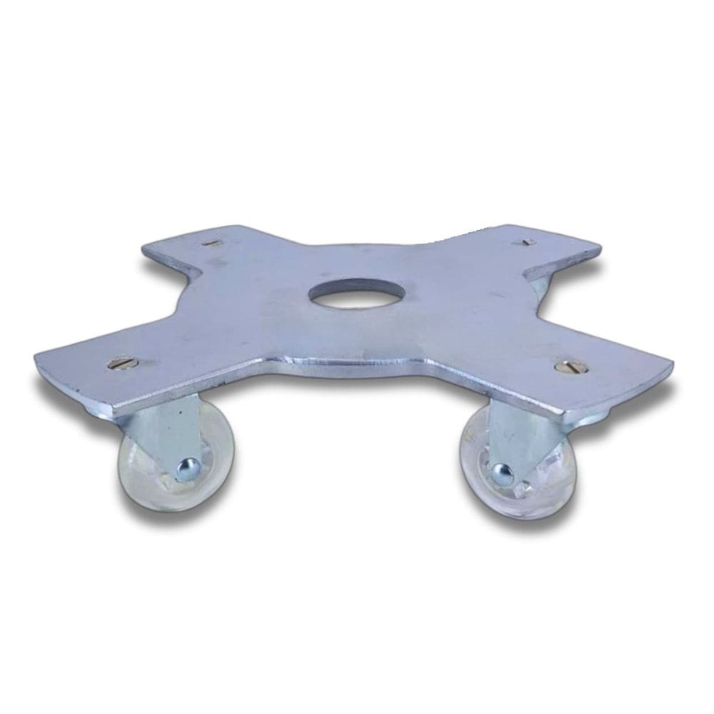 Suporte De Alumínio 4 Rodas (45cm) Cinza ALPE E ARITANA