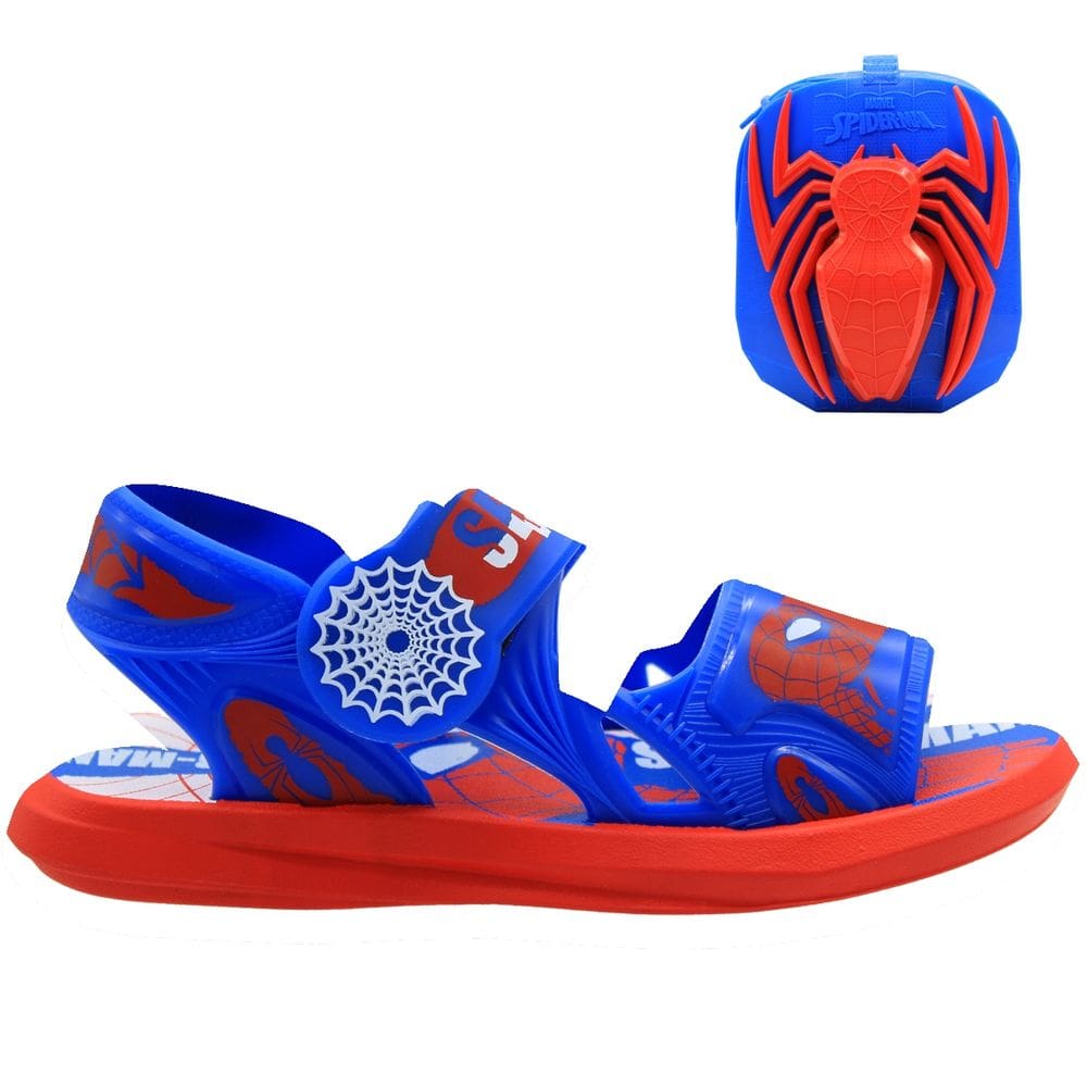 Sandália Papete Infantil Grendene Kids Aranha Adventure Com Mochila Menino