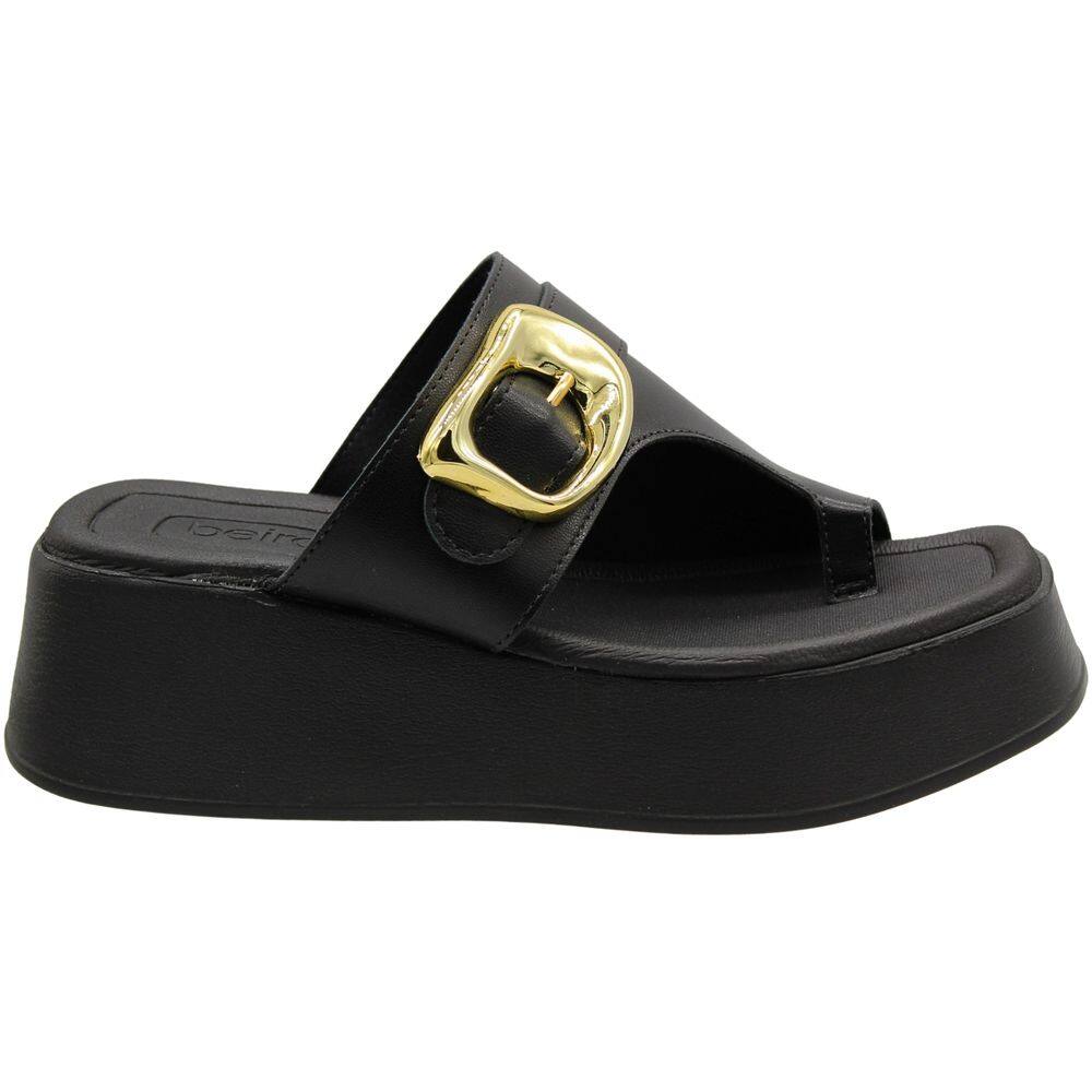 Tamanco Plataforma Beira Rio Fivela Dedal Napa Feminina