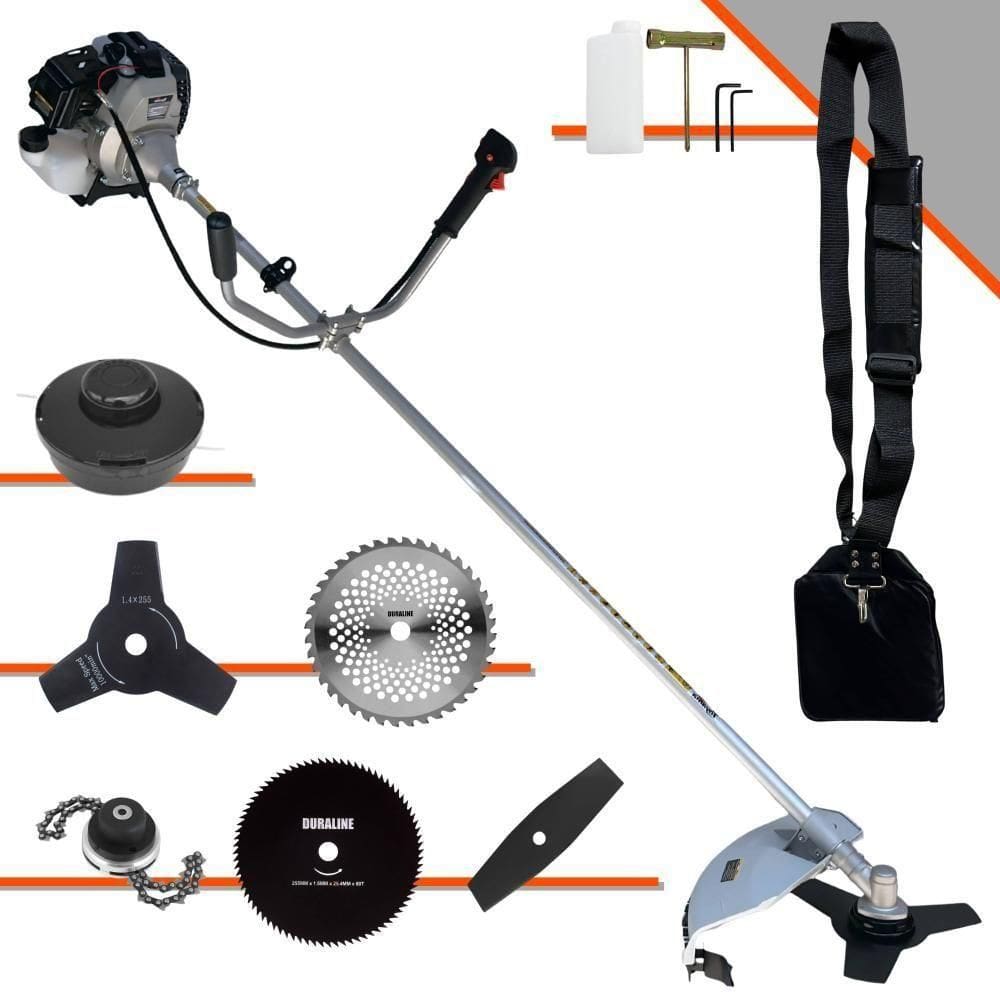Roçadeira Lateral Toyama Tbc43-h 43cc + 4 Lâminas E Trimmer