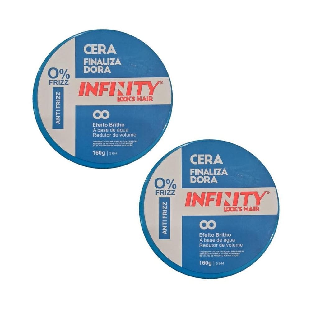 Pomada Capilar Infinity Azul 160G - Kit Com 2Un