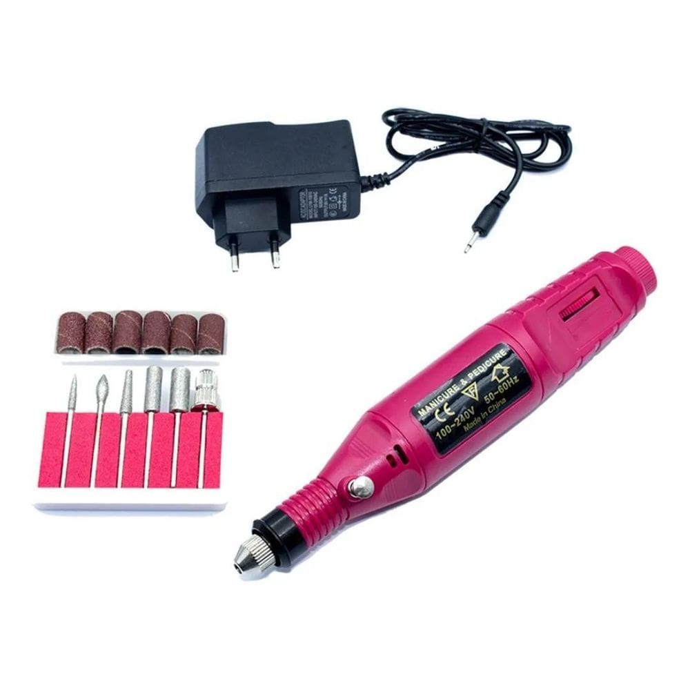 Lixadeira De Unha Elétrica Lixa Bivolt Salão Manicure