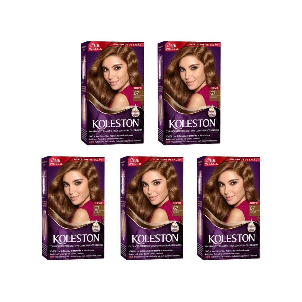 Coloraçao Koleston 67 Chocolate-Kit C/5Un
