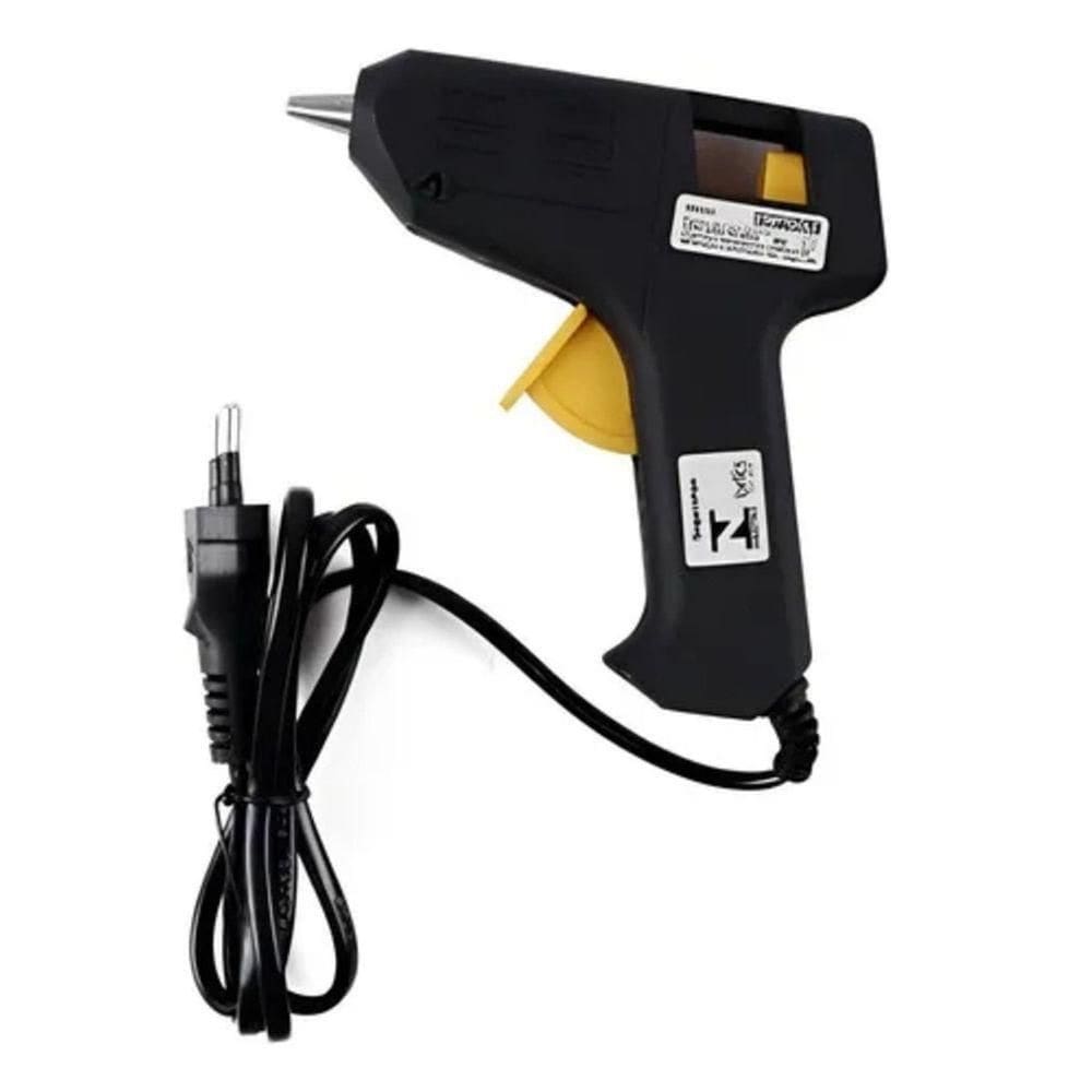 Pistola De Cola Quente 8w Grande Bivolt Preta