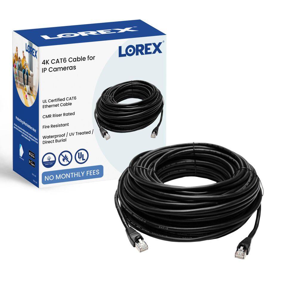 Cabo Ethernet Lorex Outdoor CAT6 10 Gb/segundo 30 m