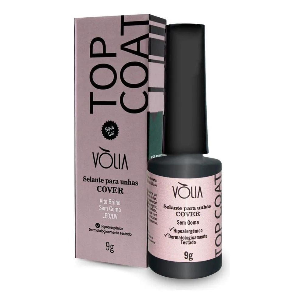 2X Top Coat Selante Alto Brilho Vólia 9Gr Cor Cover