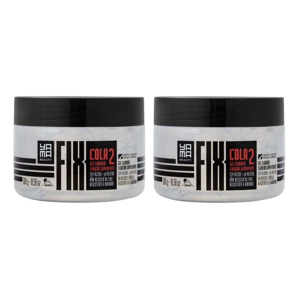 Gel Fixador Yama Fix 300G Cola - Kit Com 2Un