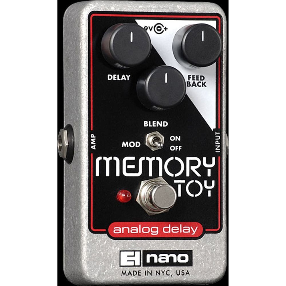 Brinquedo de memória Electro-Harmonix com pedal de atraso analógico com modulação