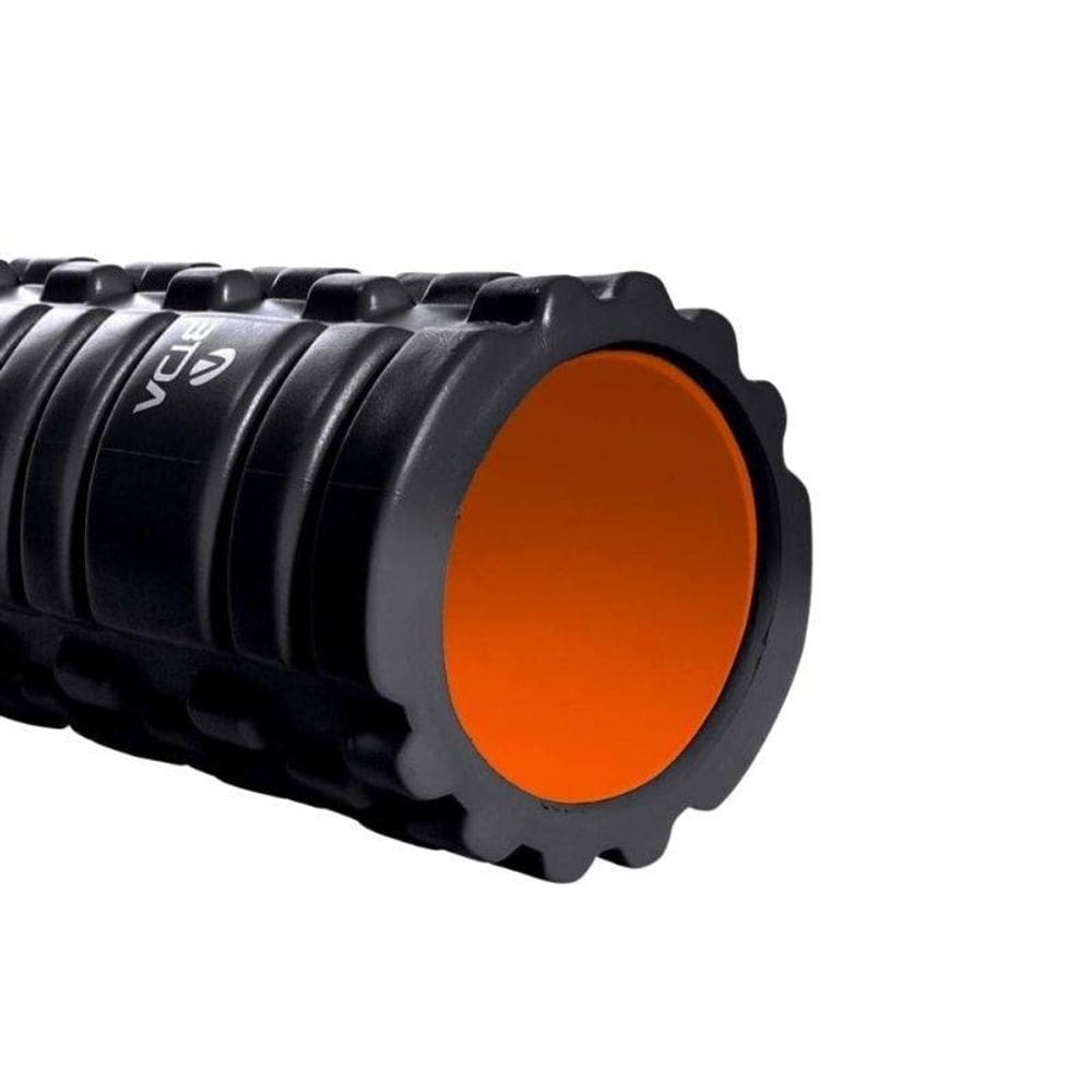 Rolo Liberação Miofascial 33Cm Massagem Preto/Laranja Acte