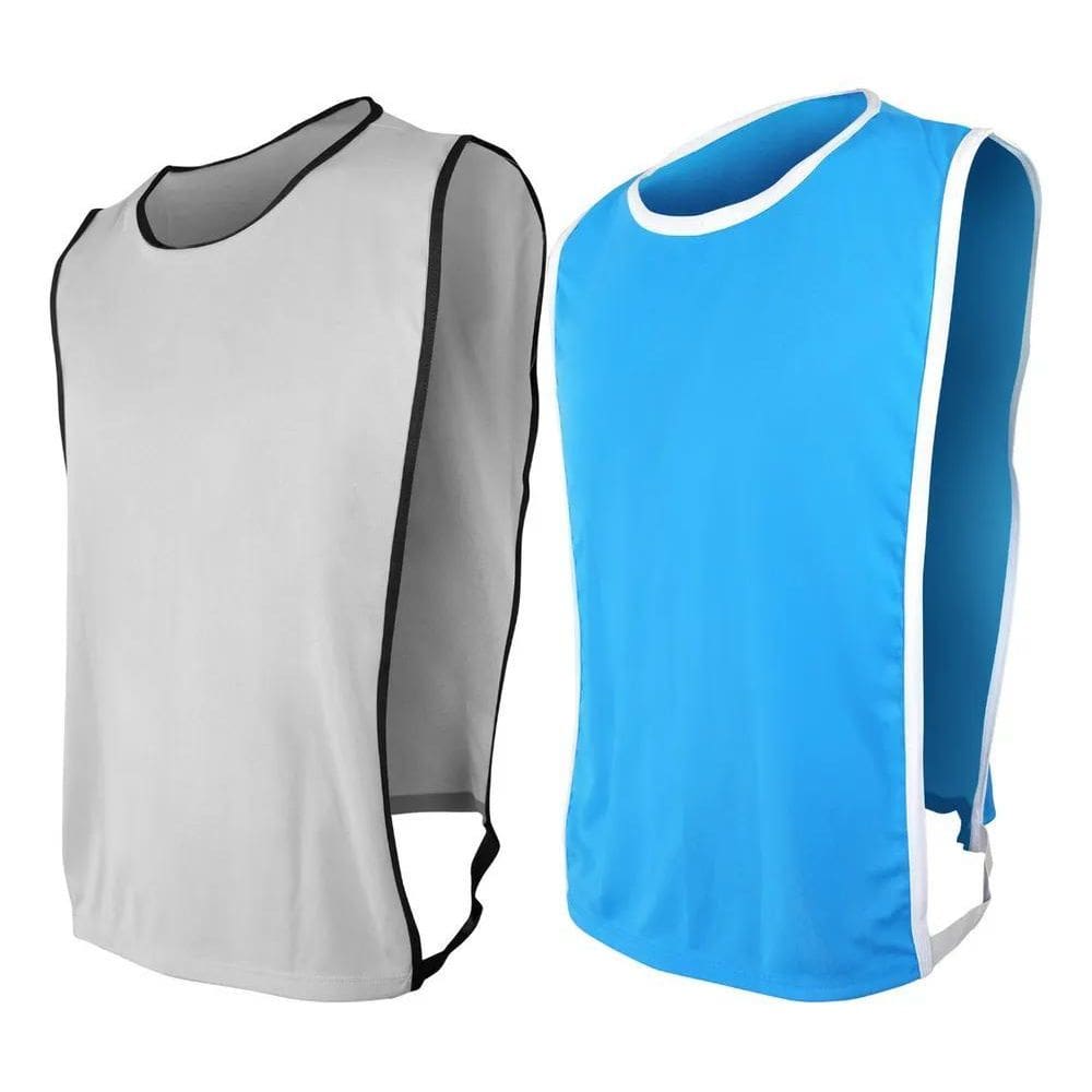 2X Kit 10 Pçs Colete Futebol Tecido Helanquinha Dry Eventos