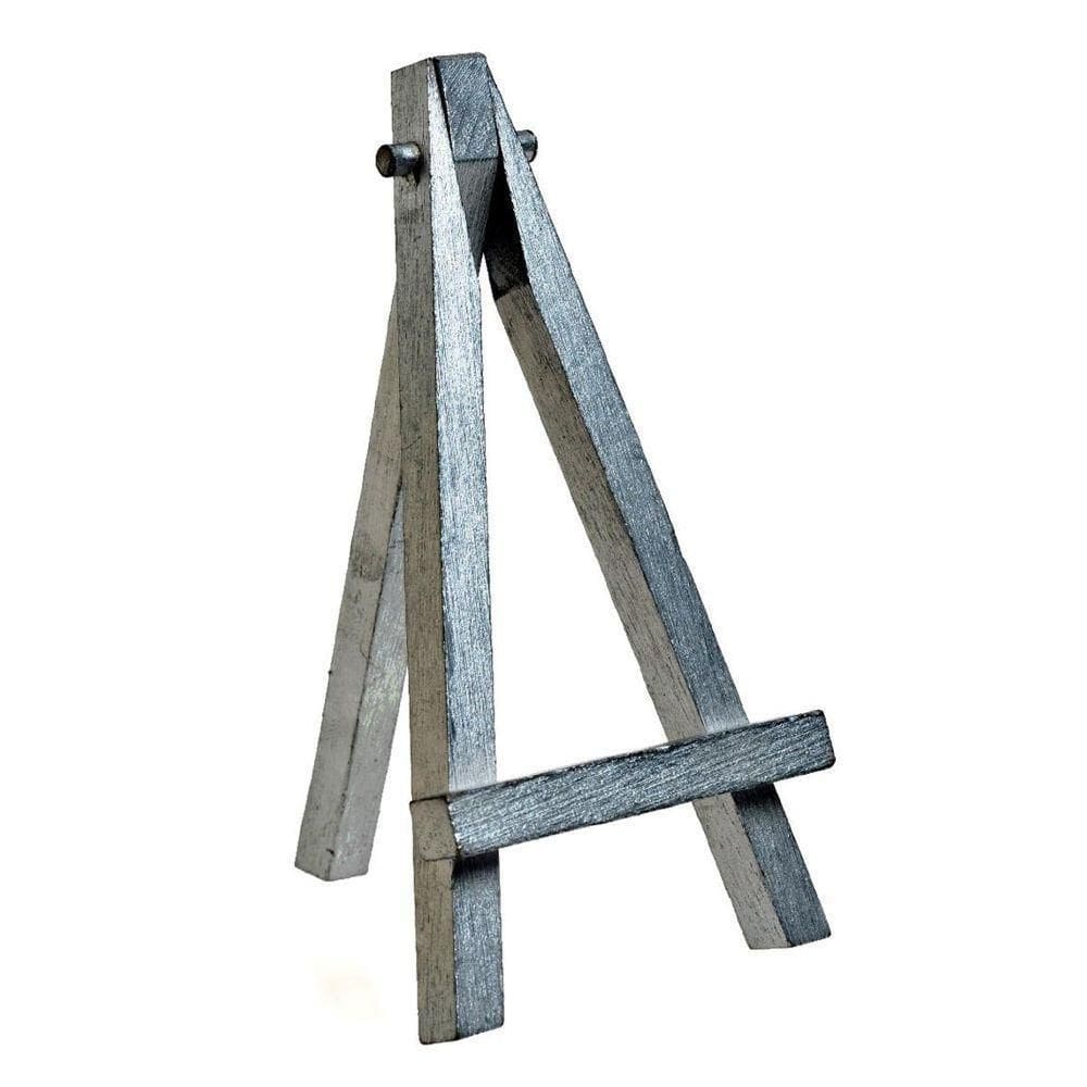 Mini Cavalete Prateado Decorativo 440072P