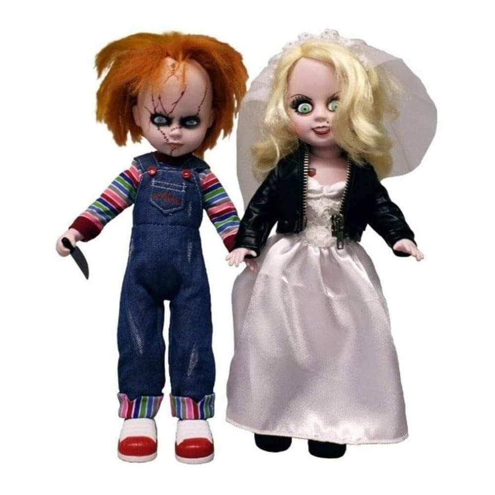 Figuras de ação Mezco LDD apresenta Chucky e Tiffany 25 cm