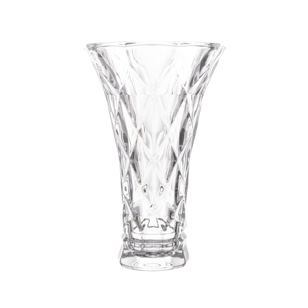 Vaso de Vidro Diamond Transparente 15 cm - Lyor