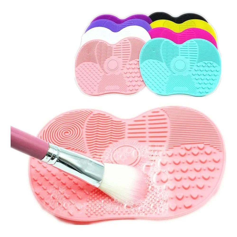 2X Tapete De Silicone Limpar Pincel Maquiagem Limpeza Pincéi