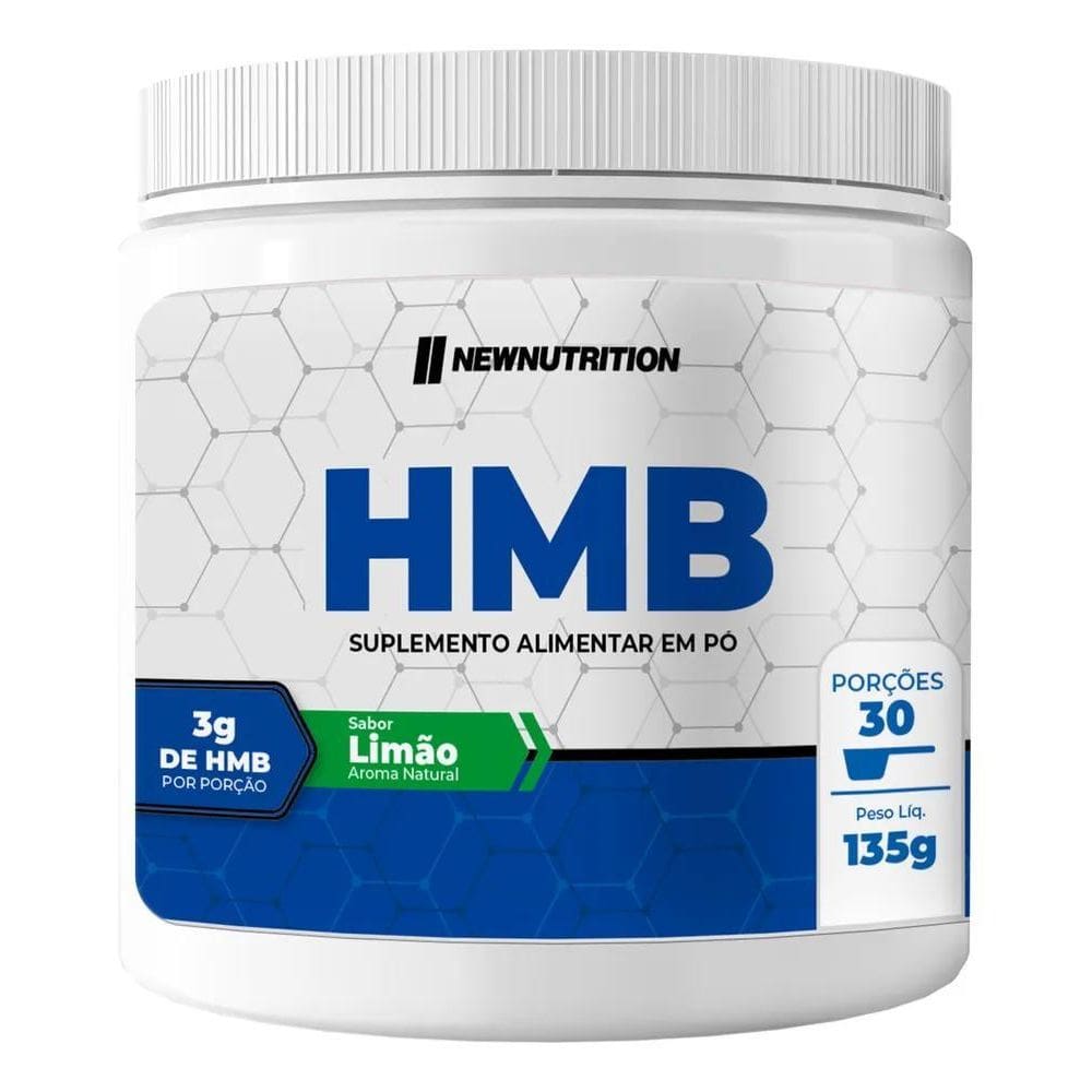 2X Suplemento Em Pó Newnutrition Hmb 3000Mg Sabor Limão