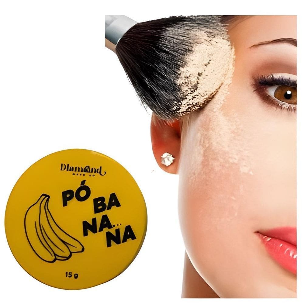 Pó Solto Banana Acabamento Aveludado 15G Diamond Tom Amarelo