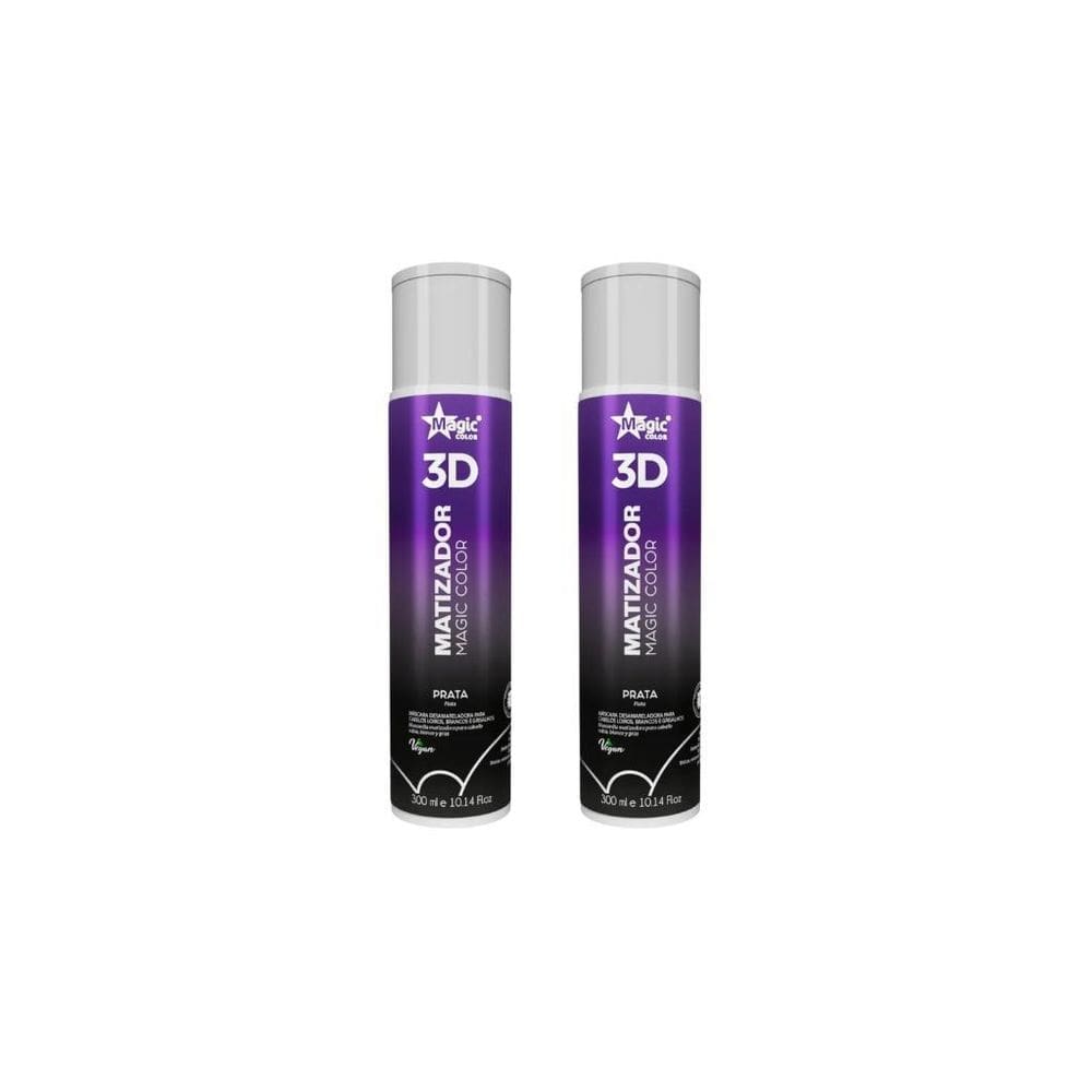 Matizador Gloss Magic Color 300Ml Efeito Prata-Kit C/2Un
