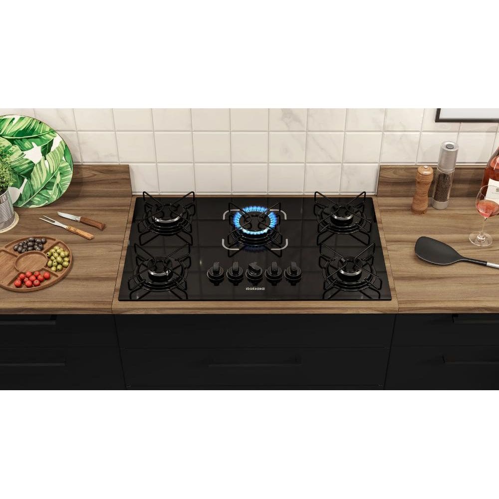 Cooktop Essencial 5 Bocas - Preto