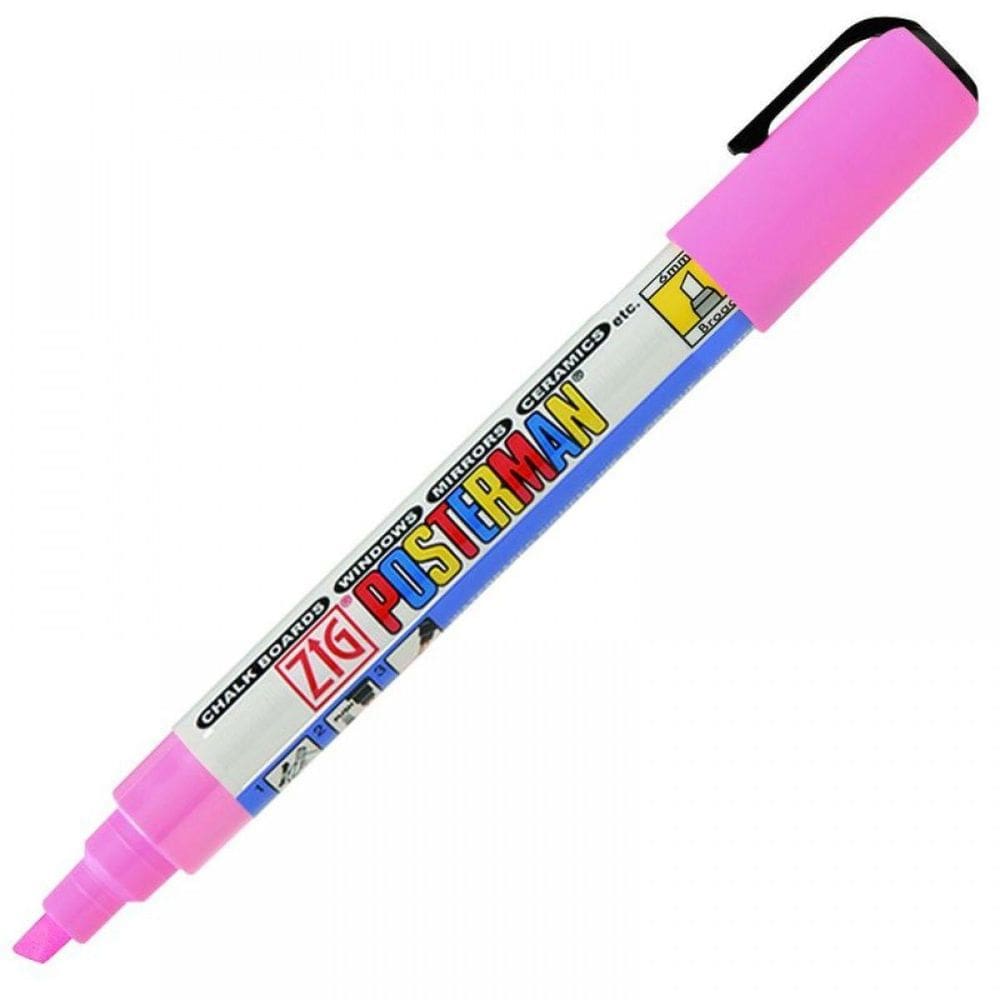 Caneta Marcador Zig Posterman Broad Pma-50 Pink