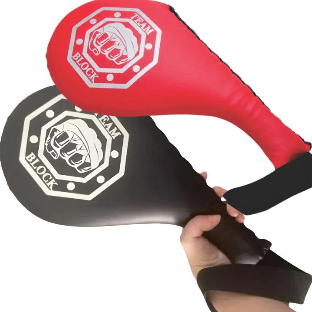 2X Raquete Chute Alto Aparador Almofada Treino Taekwondo Box