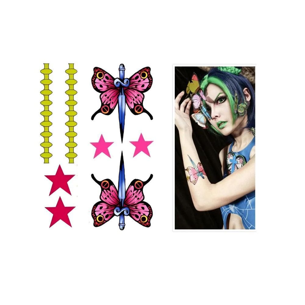 Tatuagem Temporária Jolyne Cujoh Jojo`S Bizarre Cosplay A4