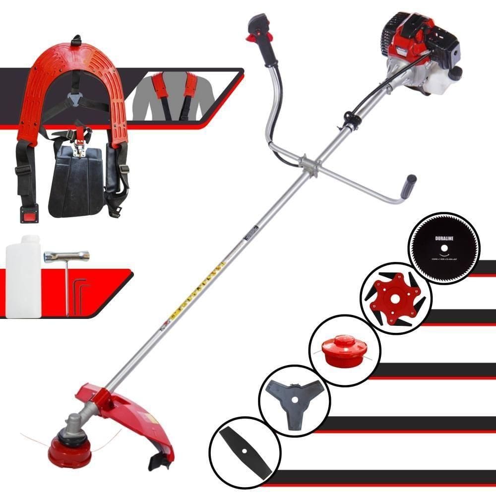 Roçadeira Lateral Toyama Rt52l 2hp 52cc + Facas 2p 6p 80d