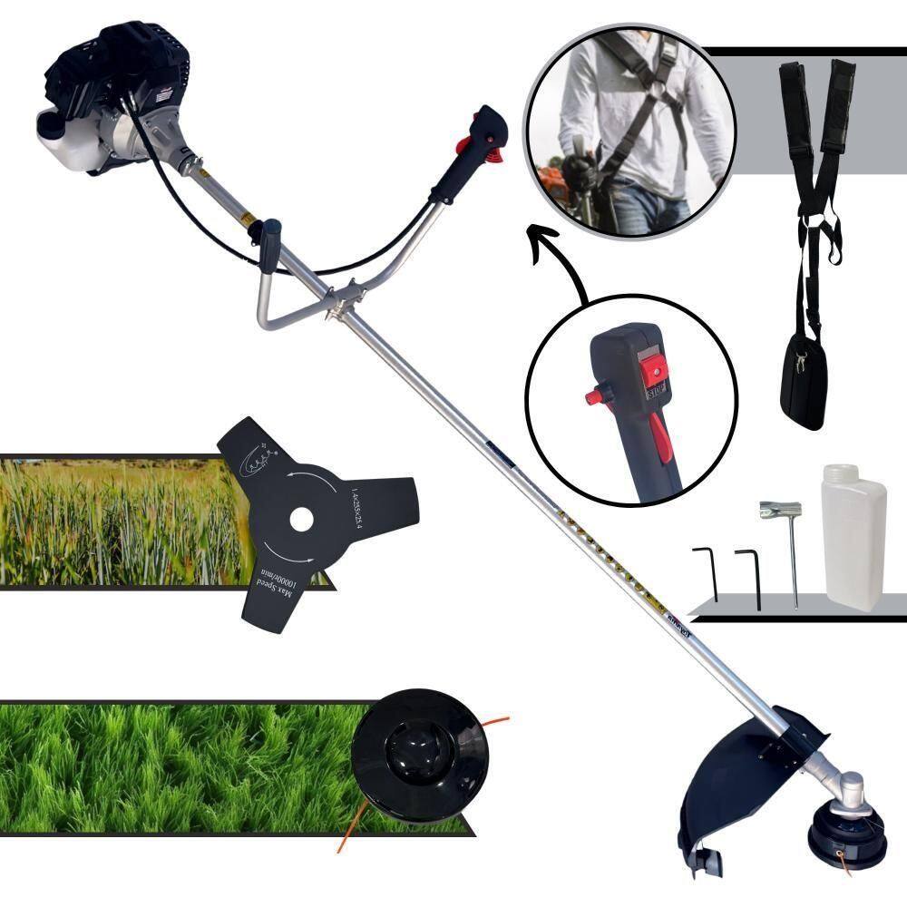 Roçadeira Rt43lb25a 43cc 1,7hp Toyama Com 2 Opções De Cortes