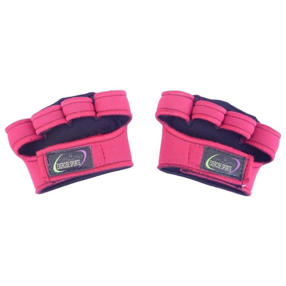 2X Luva Rosa Palmex Feminino Neoprene - Musculação - Academi