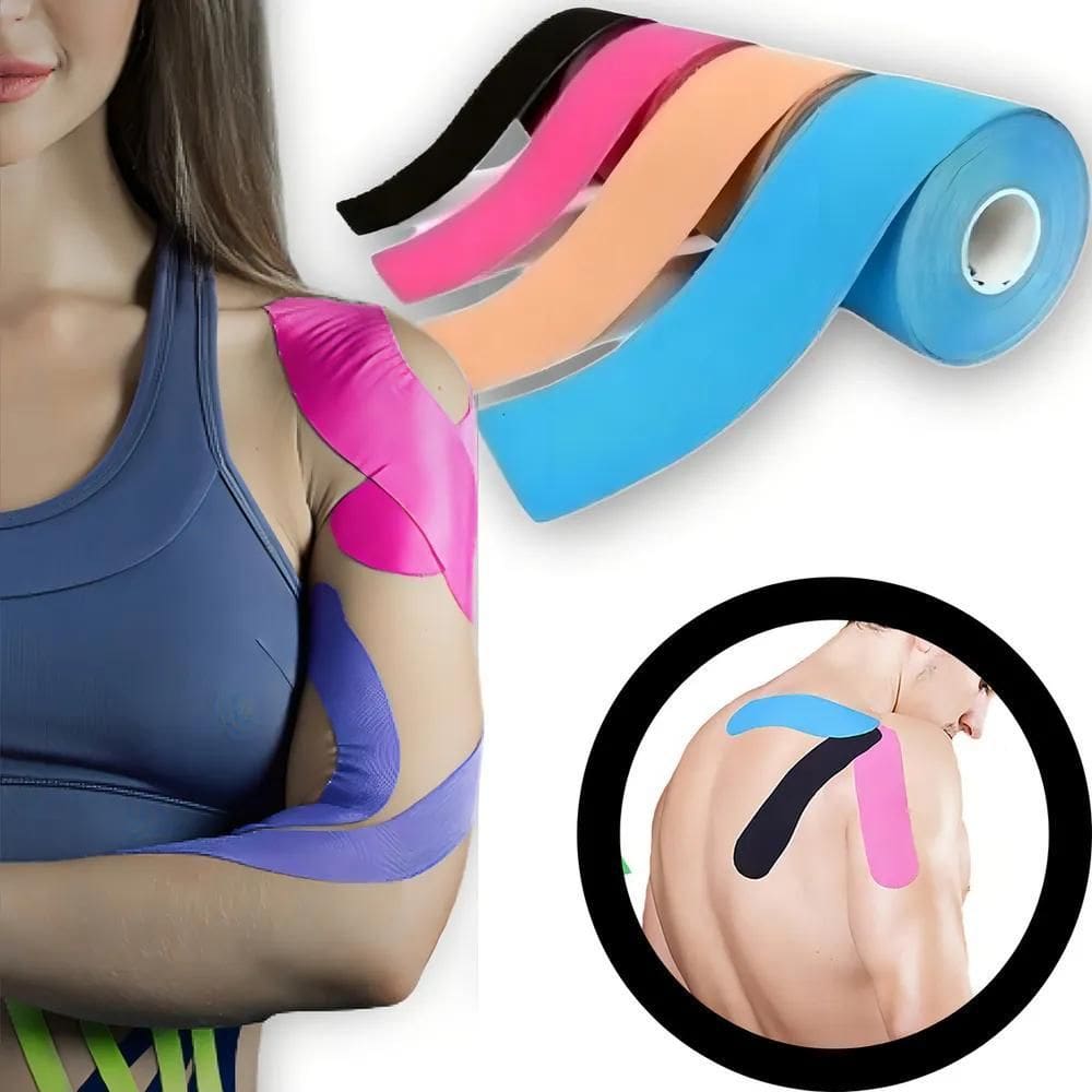 2X Kit 4 Kinesio Tape Fita Bandagem Funcional Cores