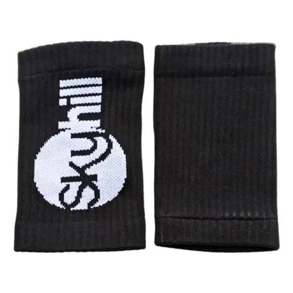 2X Munhequeira Canelada Skyhill Cor Preto Tamanho Único