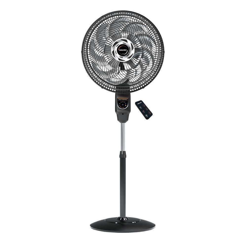Ventilador De Coluna Mallory Max Control 40cm Preto E Grafite 220V