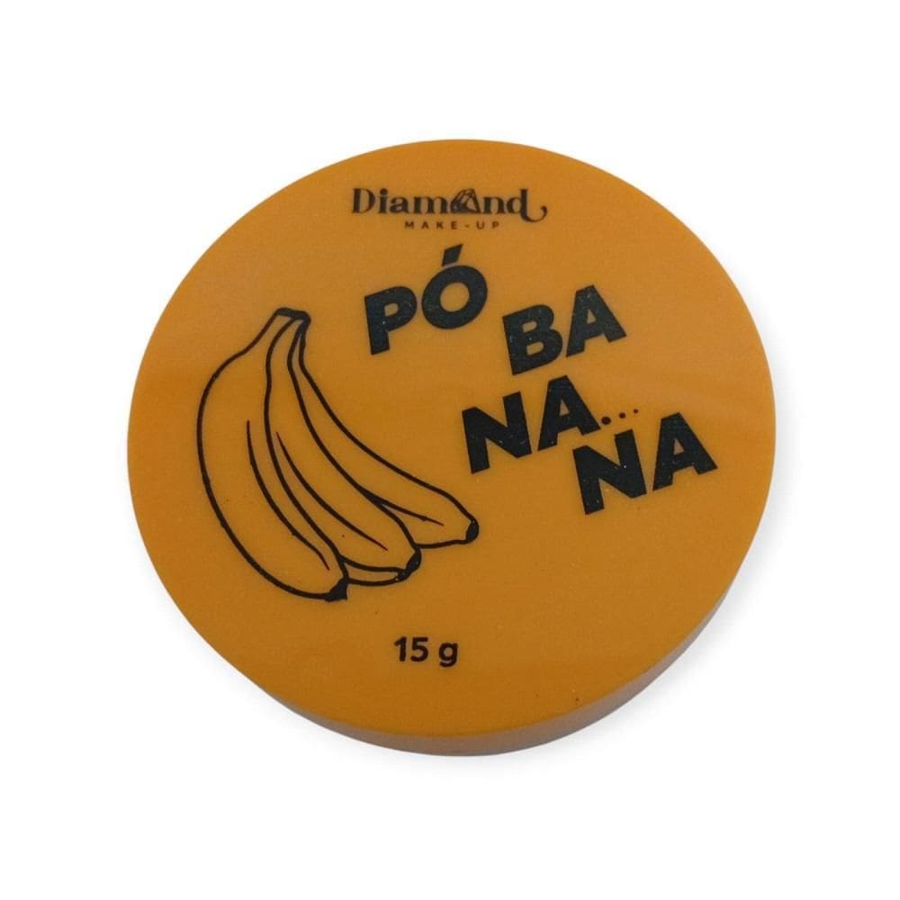 Pó De Banana Fixador Translucido Finalizador 15G Amarelo