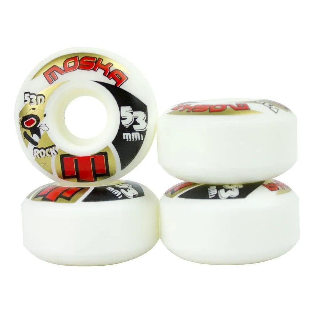 2X Roda Skate Moska 53Mm Dureza 53D Rock Rodinha Dura E Velo