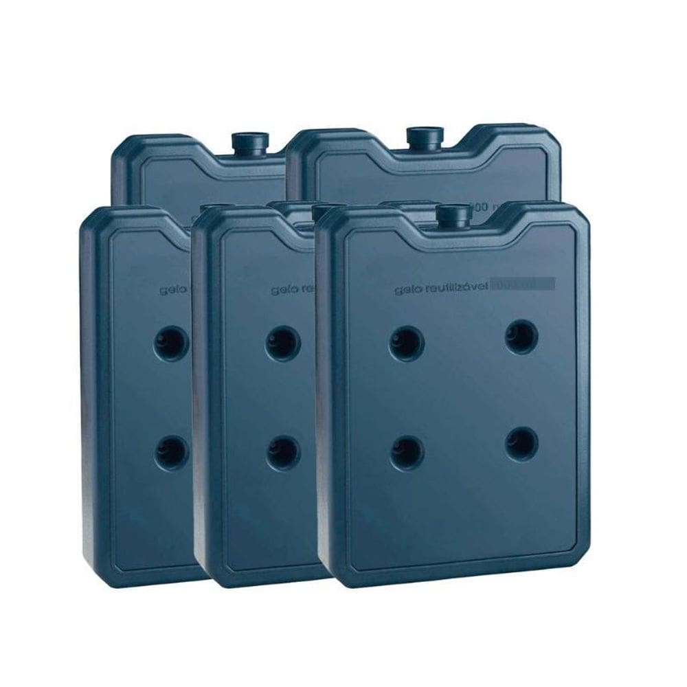 Gelo Artificial Rigido De 500Ml Com 5 Unidades Reutilizavel