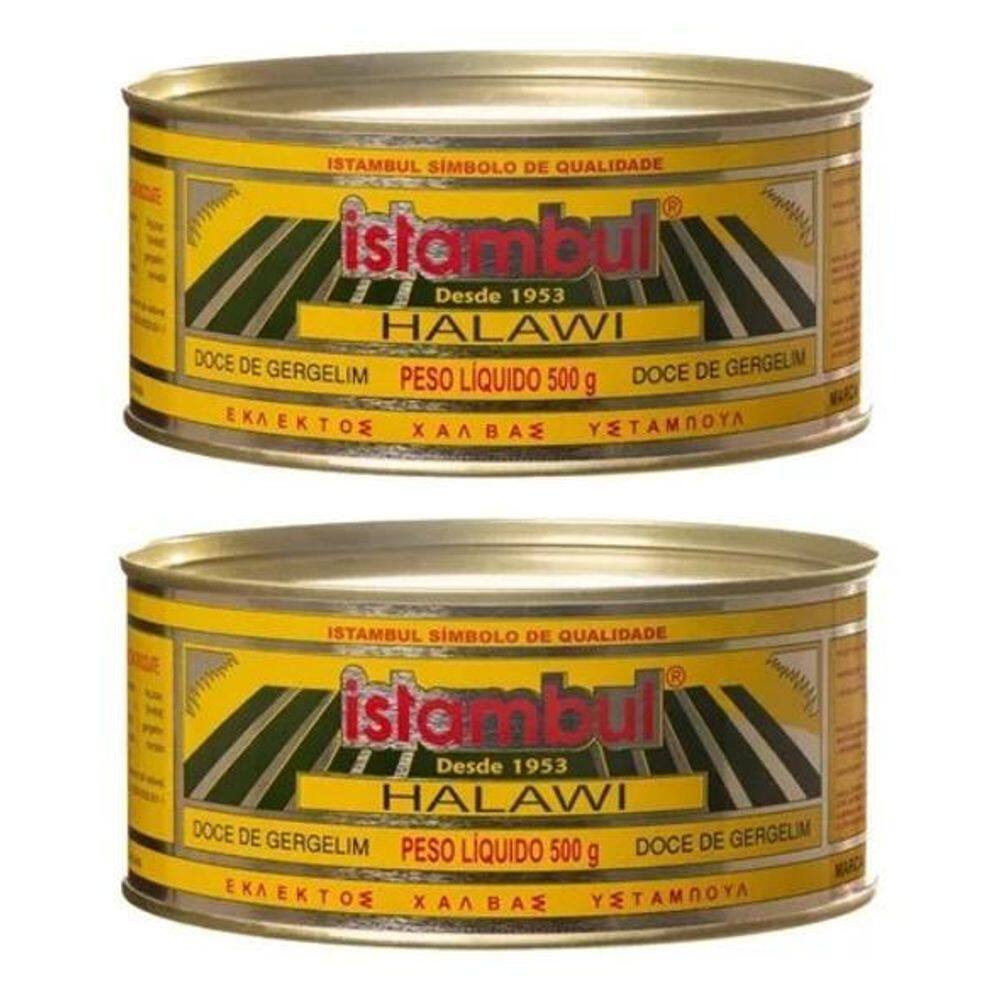 Kit 2 Halawi Istambul Doce Gergelim Raleu Tradicional 500G