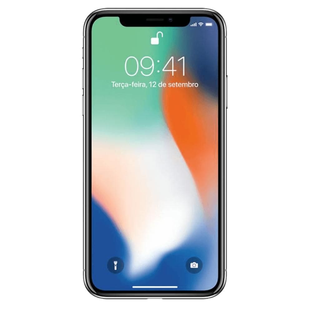 USADO iPhone X 64 GB Prata Bom (usado)