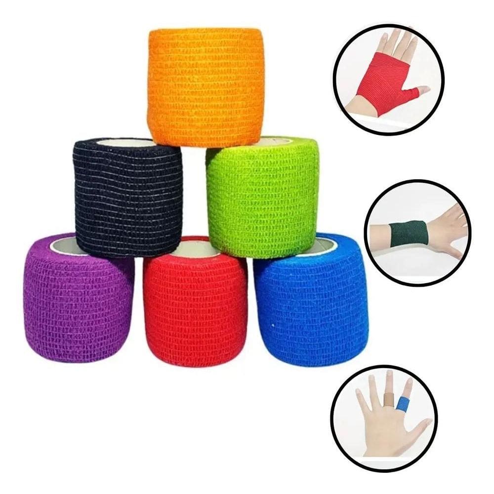 2X Kit 5 Bandagem Flexivel Atadura Cão Cães Gato Pets