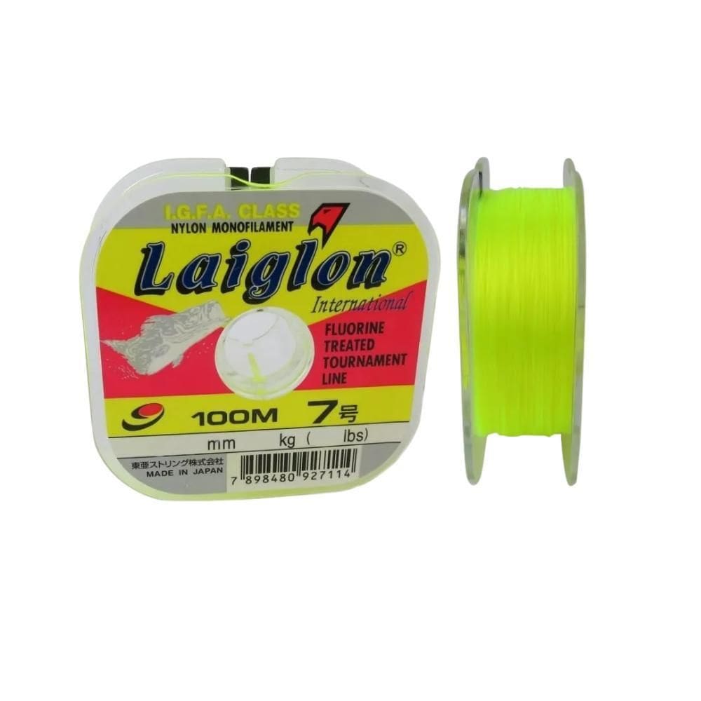 Linha Monofilamento Laiglon De Alta Qualidade Nylon Amarelo