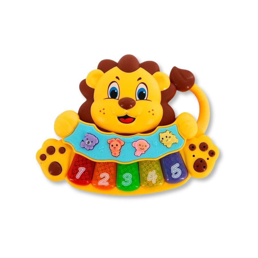 Brinquedo Educativo Teclado Musical Leaozinho Super Baby - Bbr Toys