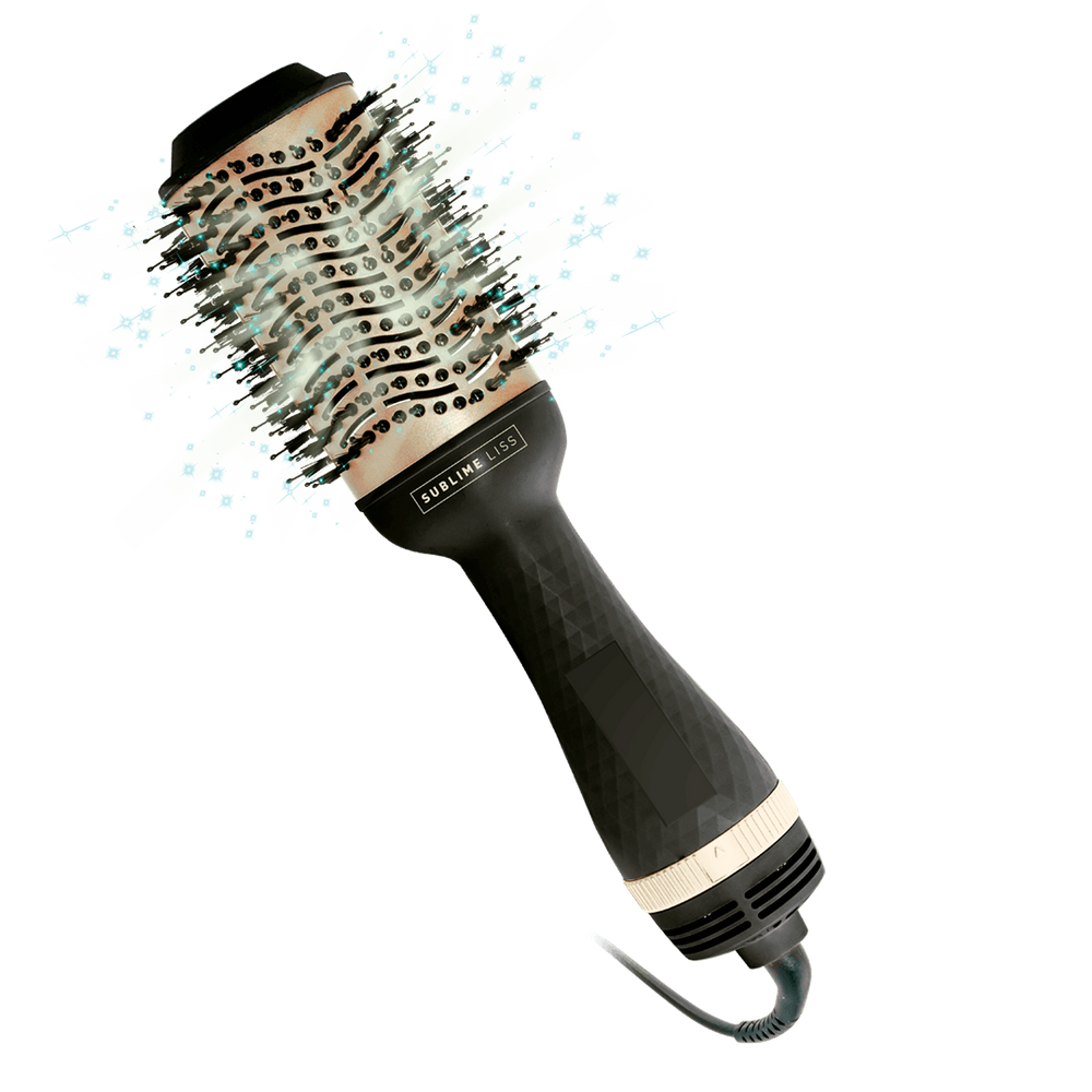 Escova Secadora Mallory Sublime Liss 3 em 1, 1200W, 2 Velocidades, Cerdas Mistas, Íon Tourmaline, 3 Temperaturas